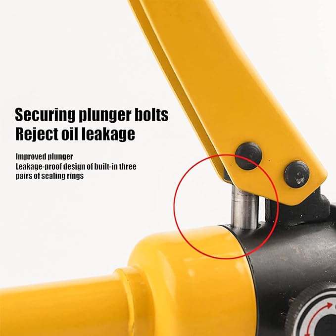 16T Hydraulic Crimping Tool 8 AWG to 600 MCM Battery Cable Crimping Tool 0.87 inch Stroke Hydraulic Lug Crimper Electrical Terminal Crimper with 13 Pairs of Dies