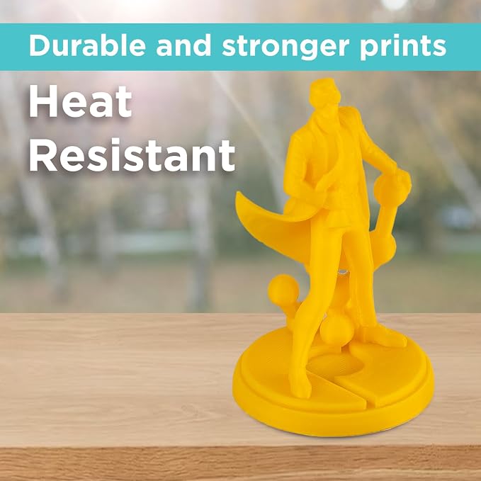 Polymaker ABS Filament 1.75mm Yellow, 1kg 3D Printing Filament, PolyLite ABS 3D Printer Filament, Heat Resistant, Strong & Durable, Dimensional Accuracy +/- 0.03mm