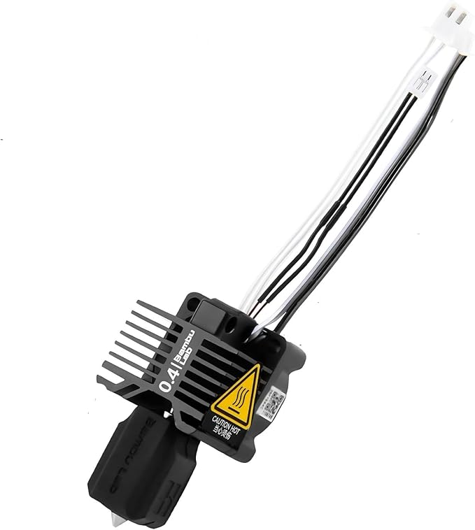 Bambuu Lab X1 Hotend Complete Kit – Full Assembly Hardened Steel Nozzle with Ceramic Heater, 0.4mm Nozzle, Cooling Fan & Heating Block | Bambu X1 Carbon Hotend Replacement for 3D Printing