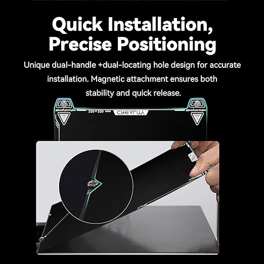Creality Ender 3 V3 SE Build Plate 235x235mm Dual Side Epoxy Resin Coating Spring Steel Bed Plate Magnetic Platform Sheet for Ender 3 V3 SE/Ender 3 V3 KE/Ender 3 V3/Ender 3 V2/K1/K1C/K1 SE