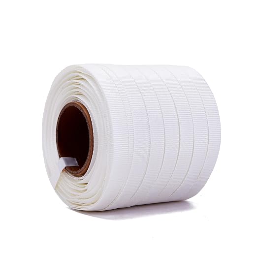 Heavy Duty Pallet Banding Woven Cord Strapping Roll - 3/4" x 330' (100m), 2500lbs Break Strength - 1 Roll