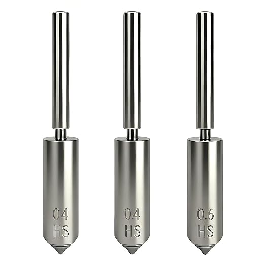 3PCS Kobra S1 Max Nozzles, 0.4MM 0.4MM 0.6MM Hardened Steel Integrated Hotend Nozzles, High Speed Printing & Quick-Release Hot End Nozzle for Anycubic Kobra S1 Max Combo