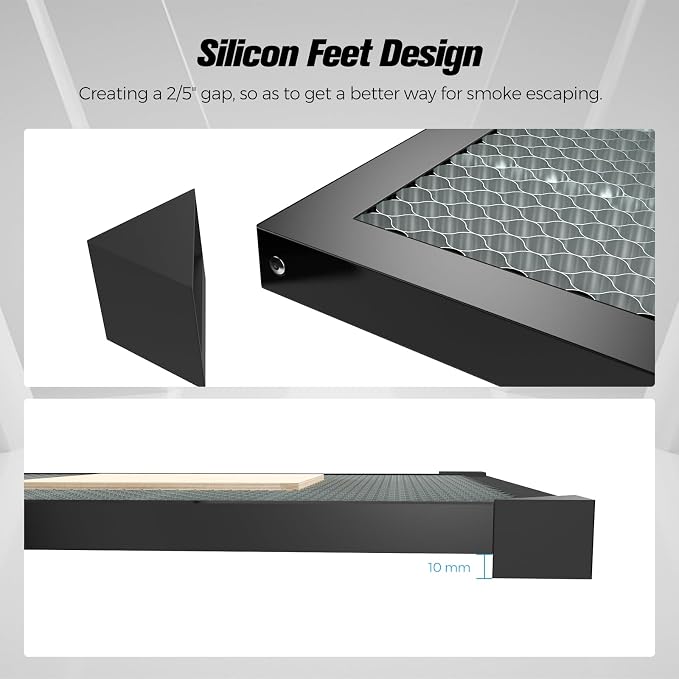 Creality Honeycomb Laser Bed for Laser Engraver and Cutter Machine | Honeycomb Platform with Aluminum Panel, Size：19.7" * 19.7"