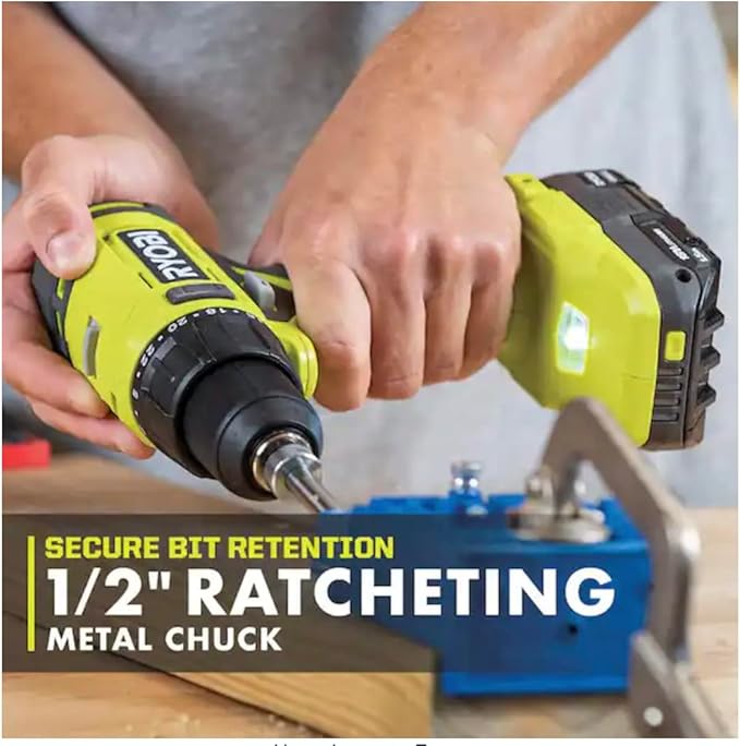 RYOBI ONE+ 18V Cordless 1/2in Drill/Driver PCL206B (Tool Only) | Battery and Charger Sold Separately