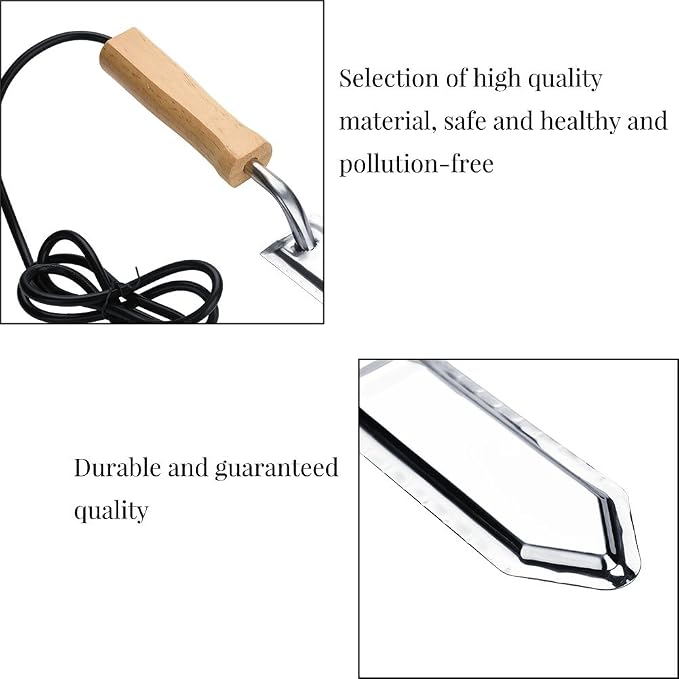 Electric Honey Cutter, Electric Uncapping Knife Honey Scraper Bee Extractor Beekeeping Tools-Heats Up Quickly/140-160℃ Maximum Temperature(US-Plug)