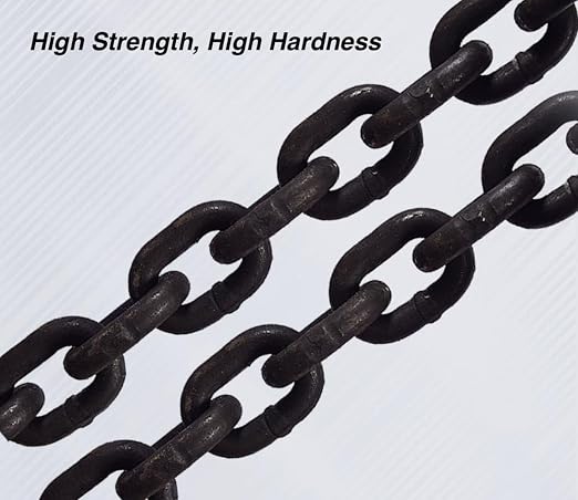 Hand Chain Hoist 1 Ton 10ft Chain Block and Tackle Pulley System, 6mm Chain Come Along Winch Heavy Duty Block Chain Fall Hoist, G80 Chain Lever Hoist Garage Chain Lift