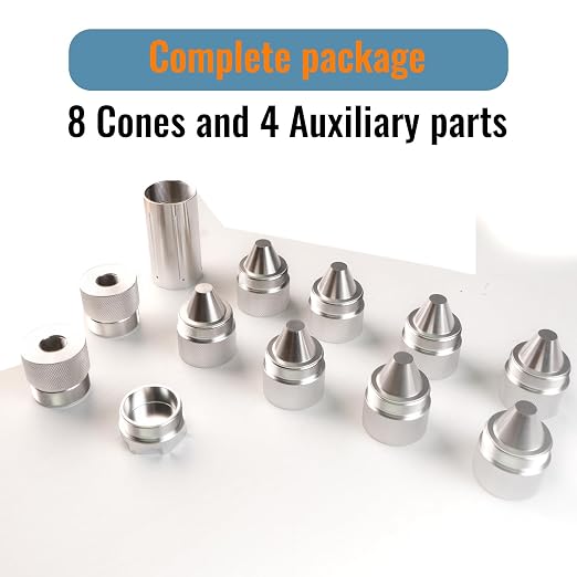1.375''X24 Cone Shaped Parts Stainless Steel Aluminium Replacemet Sealed End (Silvery, 1.375''X24)