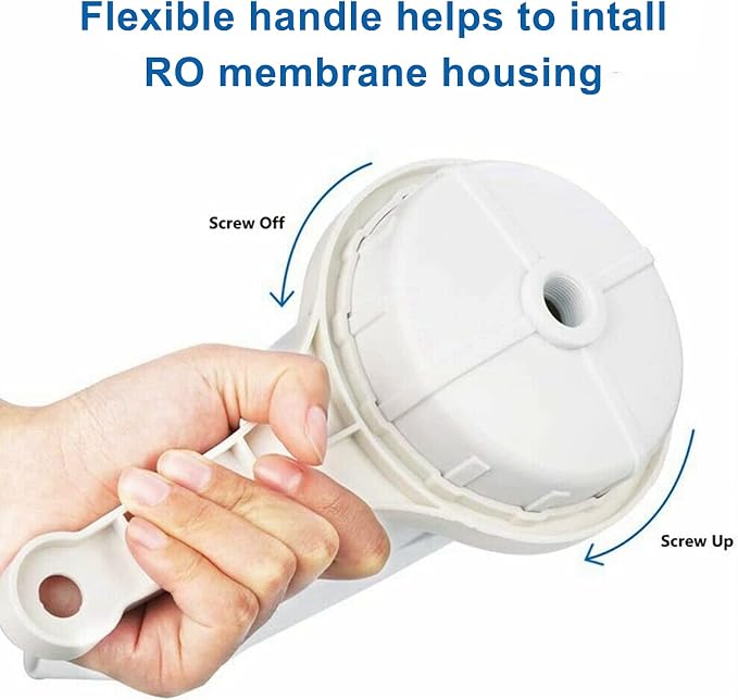400 GPD RO Membrane with Reverse Osmosis Membrane Housing Set, Reverse Osmosis Filter Replacement Kit, RO Membrane Housing Set for DIY RO Water System & Maple Syrup Reverse Osmosis System