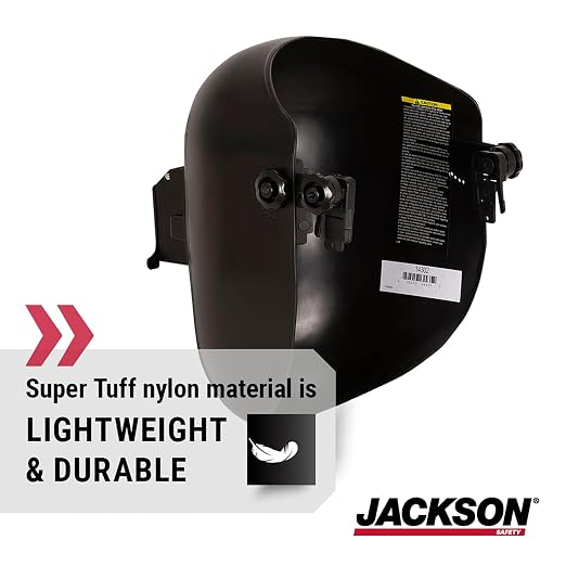 Jackson Safety PL280 Pipeline Welding Helmet - Shade 10 Flip Front Welding Hood - ANSI Z87.1 - Made in USA (Multiple Headgear Styles and Colors)