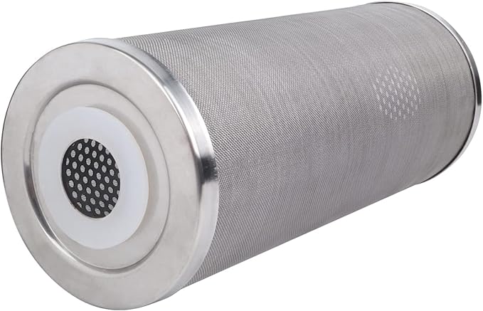 Stainless Steel Cleanable Wire Mesh Filter Cartridge 10”Length,4.5"OD(10 Micron)