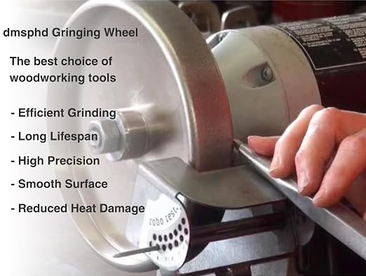 CBN Grinding Wheel with 6 inch 600 Grit,1/2'' Bore,1'' Wide, Suitable for high-Speed Steel,for All Kinds of 6 inch Bench Grinders 600 Grit