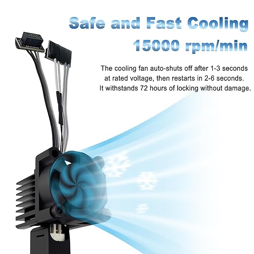 0.4mm Hardened Steel Complete Hotend Nozzle Kit for Bambu Lab P1P P1S, All-Metal Integrated Design 300℃ High-Temperature Print Head with Fan,Thermistor,Ceramic Heater