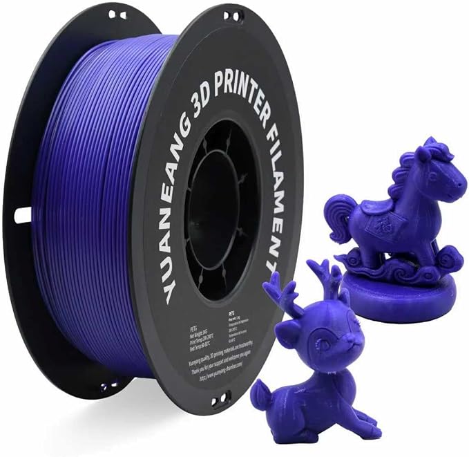 PETG 3D Printer Filament, Dimensional Accuracy +/- 0.03 mm, 1 kg Spool(2.2lbs), 1.75 mm, Purple