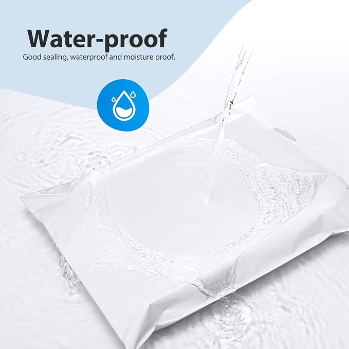 Fuxury Large Poly Mailers 14.5x19" 100Pcs,Shipping Bags for Clothing,White | Strong Adhesive Packaging Mailers Poly Bags,Waterproof Self Seal Mailing Envelopes For Books Clothes Business,Boutique,Online