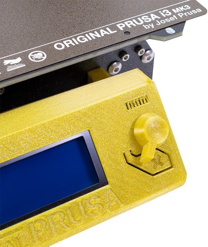 Prusament Premium PETG Yellow Gold 1.75mm 1kg 3D Printer Filament | PETG filament with ±0.02 mm precision, low stringing, strong layer adhesion, and reliable tangle-free printing.