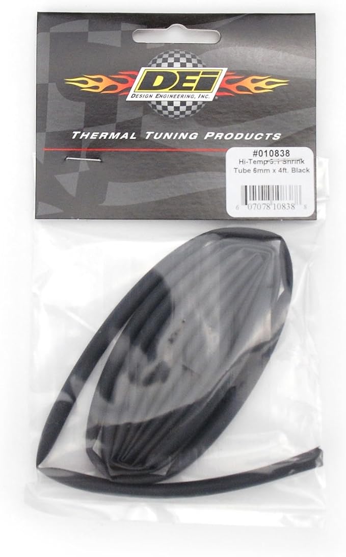 Design Engineering Hi-Temp 6mm x 4' Heat Shrink Tubing for Wires and Cables
