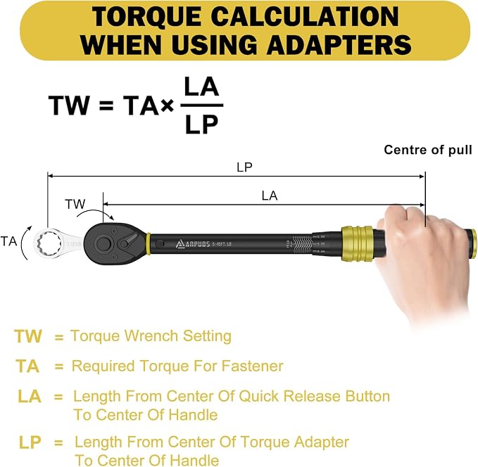 ANPUDS 12 Pcs SAE Torque Adapter Set, 5/16"-7/8", 3/8" 12-Point Extension | Cr-Mo Steel, 1/2''+1/4'' + Bit Adapter, Torque Wrench Adapter, for Engine Bay, Brake, Suspension, Motorcycle & Tight Access