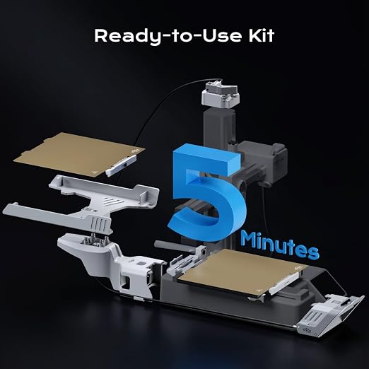 Chitu Systems PlateCycler C1M for Bambu Lab A1 Mini 3D Printer | Automatic Build Plate Changer, Includes 4 Hook Textured PEI Plates, Non-Stop Batch Printing System, Secure & Hands-Free
