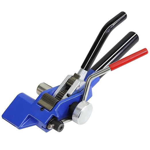 Heavy Duty Banding Strapping Tensioner & Cutter Manual Packaging Tools Windlass for 1/2"-3/4" Width Stainless Steel Band Strap(Winch Wheel)