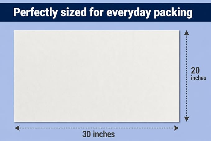 BOX USA Packing Paper Sheets 30" x 20" (600 Sheets) - Newsprint Paper for Shipping, Storage and Moving Supplies, White