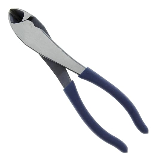 IDEAL INDUSTRIES INC. 35-028 Diagonal-Cutting Plier - 8 in., Pliers with Knife-to-Knife Blades, Dipped Grip Handles