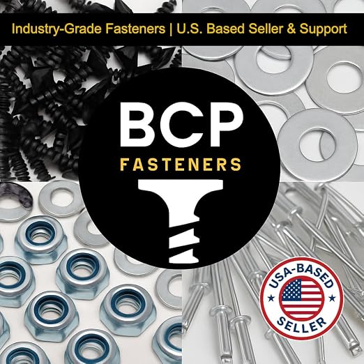 BCP Fasteners 1/4-20 x 2-1/2" Trailer Deck Screws 300 Qty - Black Trailer Screws for Trailer Flooring & Floorboards, Flat Head, T30 Star Drive, Type F, Compatible with Hardwoods & Softwoods - BCP1241