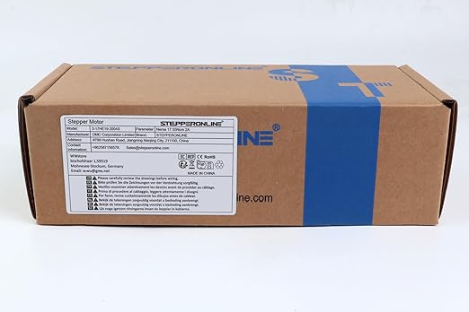 STEPPERONLINE Nema 17 Stepper Motor 2A 55Ncm Bipolar 1.8 Degree 4-Lead for 3D Printer CNC Extruder, 3 Pack