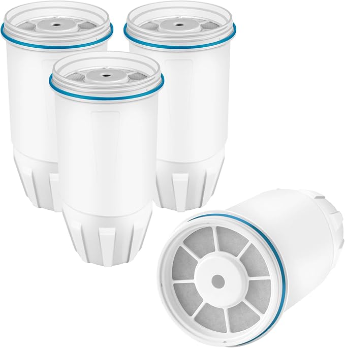Upgraded Water Filter Replacement for ZERO Water Pitchers, 5 -Stage 0 TDS System Reduce Lead, Chromium, PFOA/PFOS, Water Filters 4 pack by APPLIANCEMENTS