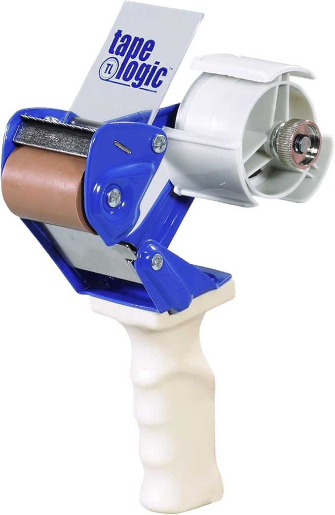 Tape Logic 3" Work Horse Packing Tape Dispenser Gun - Heavy Duty Carton Sealing Tape Dispenser, Industrial & Hand-Held for Home, Office or Warehouse, Supplies for Packing, Shipping, Moving, & Mailing
