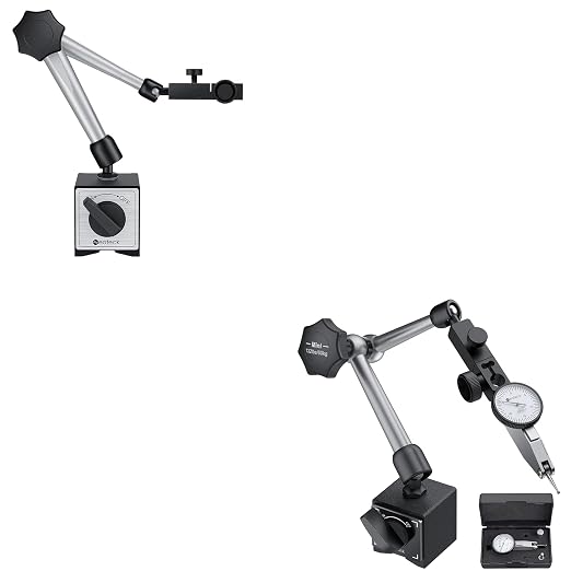 Neoteck 176lbs/80kg Magnetic Base Stand + 0.03" Dial Test Indicator