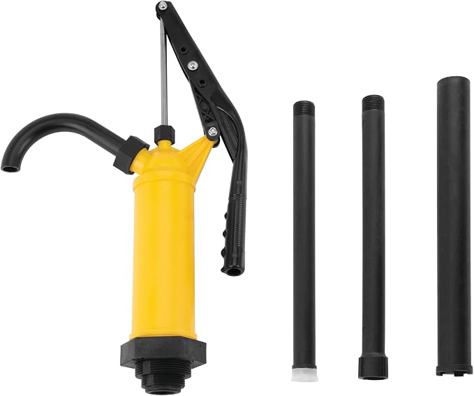 Performance Tool W54269 Yellow General Purpose Lever Action Barrel Drum Pump - Fits 15 to 55 Gallon Drums