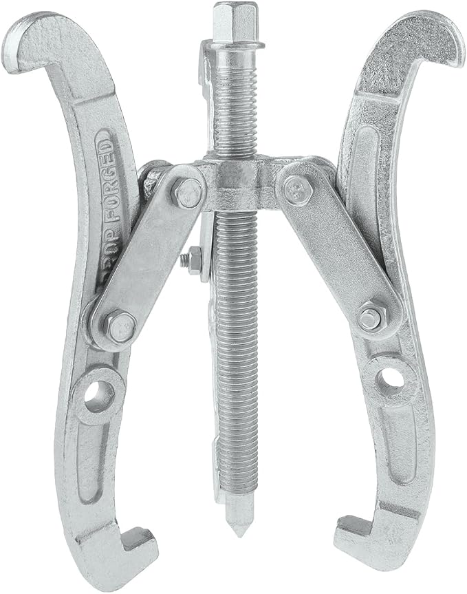 ChgImposs 6 Inch 3-Jaw Gear Puller, 2 Jaw 3 Jaw Puller for Pulley Gears Bearings and Flywheels, Heavy Duty Pulley Puller with Reversible Jaws, High Carbon Steel Removal Tool Bearing Puller Tool