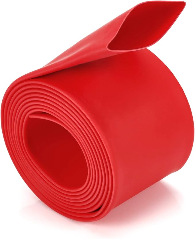 Chanzon 2-1/2 inch (64mm) Type G Waterproof Heat Shrink Tubing Marine 3:1 Ratio with Eventronic Dual Wall Adhesive Tubes Glue Inside 64G Red 1.22M 1pcs