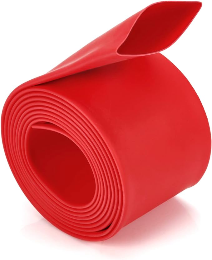 Chanzon 3:1 Ratio 1" (25.4mm) Heat Shrink Tubing - Marine Grade Waterproof Adhesive Lined - 4Ft Roll (1.22M Total Length) Red Polyolefin Sleeving Wrap Shrinking 3 to 1 Ratio 1pcs