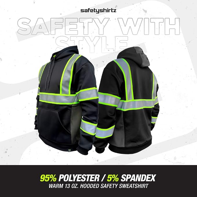 SafetyShirtz SS360 ANSI Class 3 Type R Graphic Hoodie