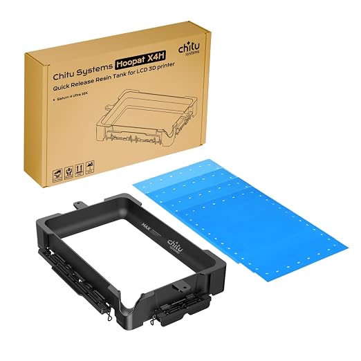 Chitu Systems Upgraded Hoopat X4H Quick Release Resin Vat for ELEGOO Saturn 4 Ultra 16K 3D Printers with 4Pcs Pre-Holed PFA Release Film& Seal Ring, Swap in 1min for Easy Printing
