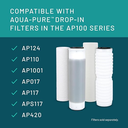 3M Aqua-Pure Whole House Std. Dia. Stainless Steel Filter Housing SST1HA. Heavy Duty Construction, Built to Last