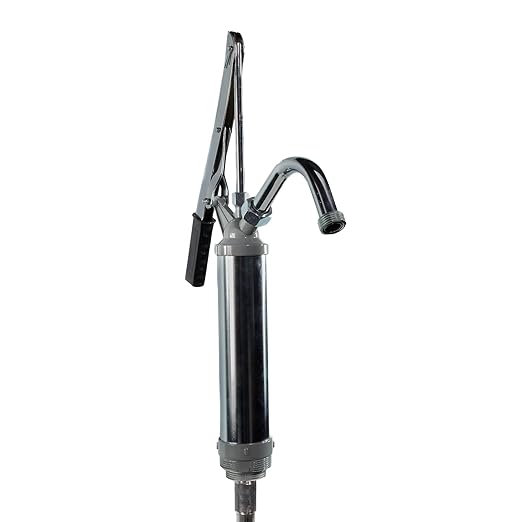 Fill-Rite SD11 Lever Hand Pump – 11 oz per Stroke Manual Fuel & Fluid Transfer Pump with Pail Spout and Telescoping Suction Pipe