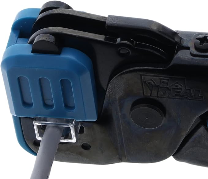 IDEAL Electrical 30-496 Telemaster Modular Plug Crimp Tool, Crimping Tool for CAT5e/6 RJ-45 (8P8C)/RJ-11/12 (6P6C/6P4C) Modular Plugs