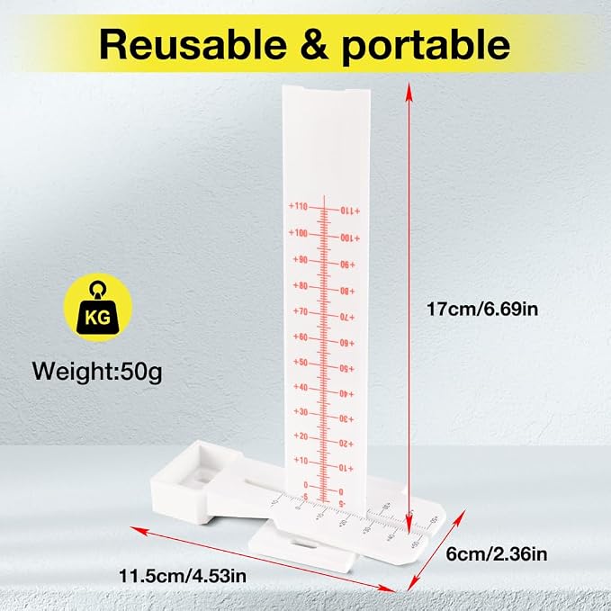 Crack Monitor, Crack Monitoring Gauge, Crack Gauge – Measuring Tool for Concrete Wall Deformation, Brick Crack, Foundation Monitoring – Durable ABS, Waterproof & Sun-Protected(2PCS)