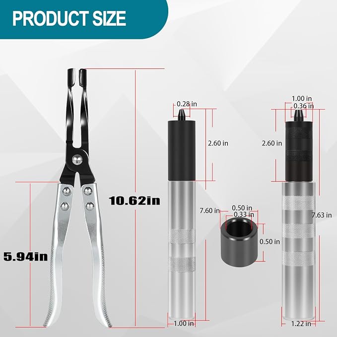 HW0107 Valve Seal Removal Pliers & 36050 Valve Keeper Installer/Remover Set, Fits Valve Engines, Cars, Motorcycles, Marine