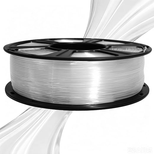 Geeetech Clear PLA Filament 1.75mm, Excellent Transparency, Neatly Wound 3D Printer Filament 1kg(2.2lbs), Transparent PLA Fit Most FDM 3D Printers