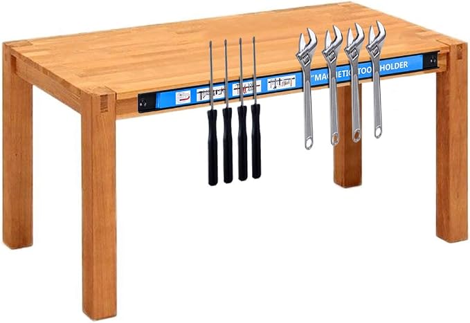 Magnetic Tool Holder 18 Inch 8 Pack Heavy Duty Magnet Tool Bar Strip Rack Wall Mount Blue
