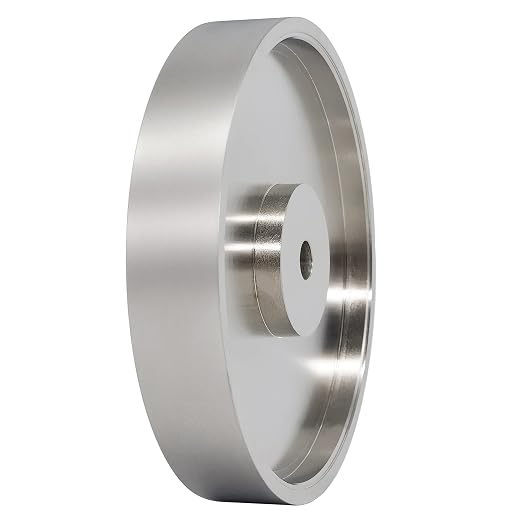 CBN Grinding Wheel, Dia 6" x 1" Wide with 1/2" Arbor, Diamond Grinding Wheel for Sharpening High Speed Steel, Grit 1000