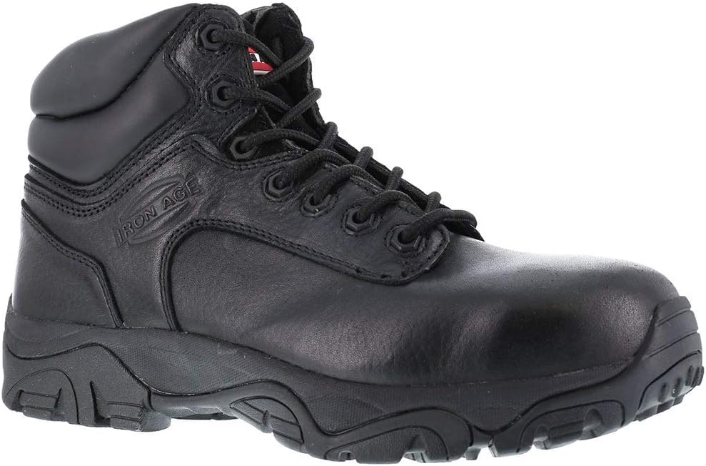 Iron Age Mens Trencher Electrical Composite Toe Work Safety Shoes Casual - Black