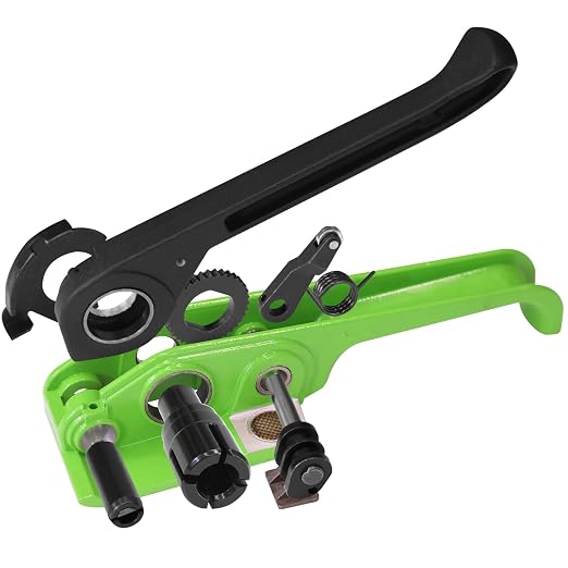 Heavy Duty Banding Strapping Tensioner & Cutter Manual Packaging Tools Windlass for 1/2"-3/4" Width Polyproplyn Poly Woven Composite Cord Strap(Compatible Polyester)
