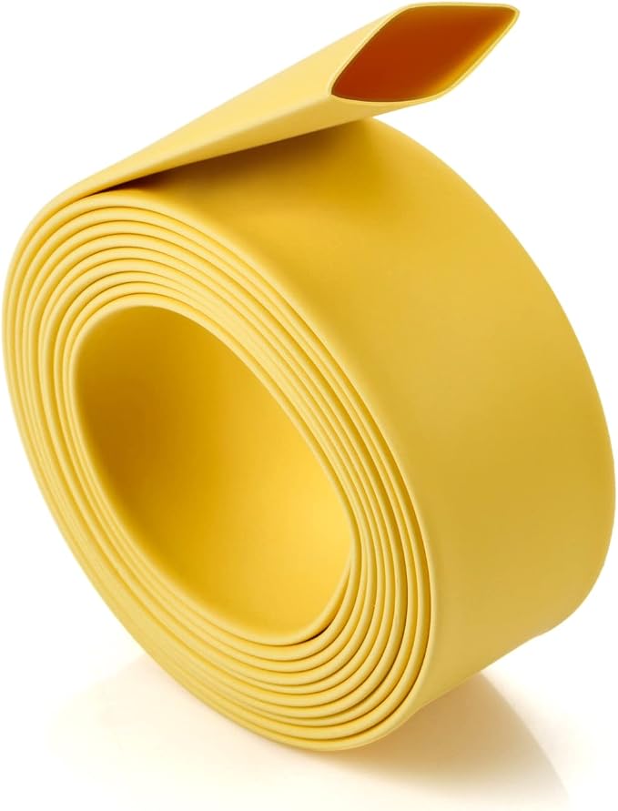 Chanzon 3:1 Ratio 1/2" (12.7mm) Heat Shrink Tubing - Marine Grade Waterproof Adhesive Lined - 4Ft Roll (1.22M Total Length) Yellow Polyolefin Sleeving Wrap Shrinking 3 to 1 Ratio 1pcs