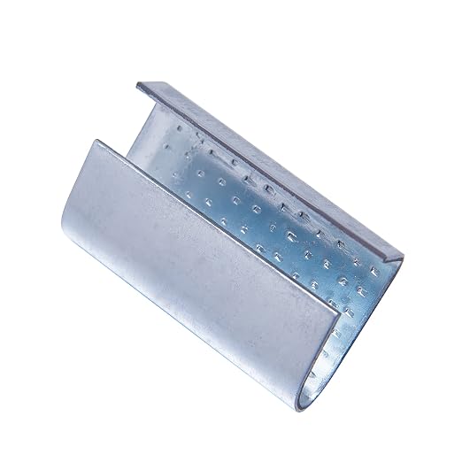 Packaging Strapping Open Serrated Seals for 5/8" Strap Width Polyester (PET) Strapping (Pack of 100)