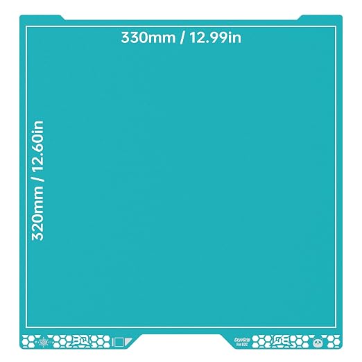 BIQU CryoGrip Pro Glacier Build Plate for Bambu-Lab H2C A2L 3D Printer, Low Temperature Printing, Double-Sided Spring Steel Sheet, Print Area 350x325mm, 1 Piece