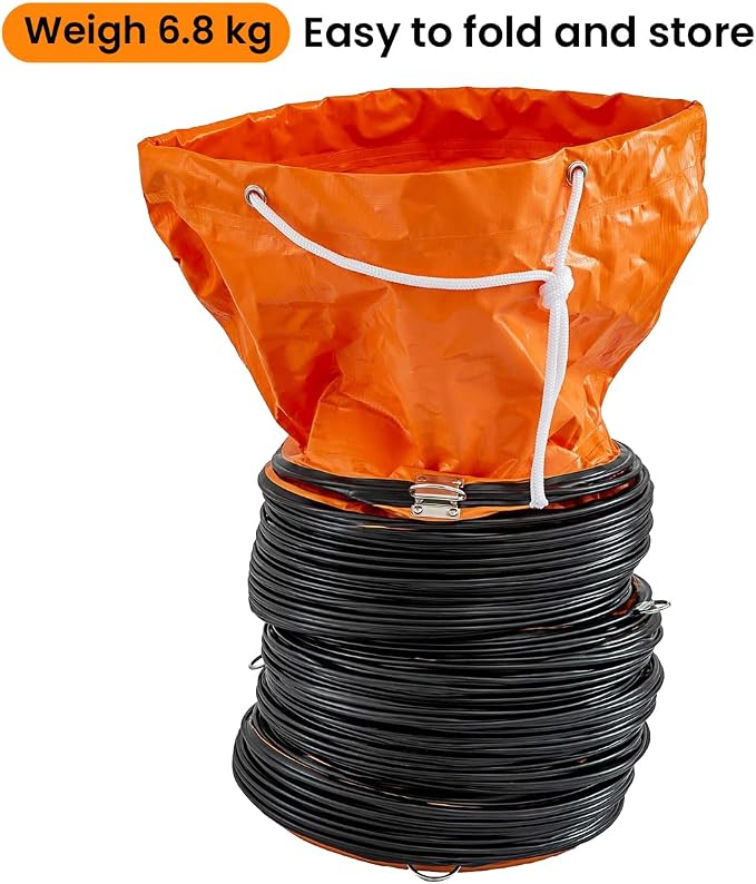 Flexible Ventilation Duct Hosing:12 inch 33FT Portable Ducting Hose for Exhaust Fan with D-ring Vent Pipe Ducting Hose PVC for Garage Basement Tunnel Utility Welding Dust Smoke Ventilation